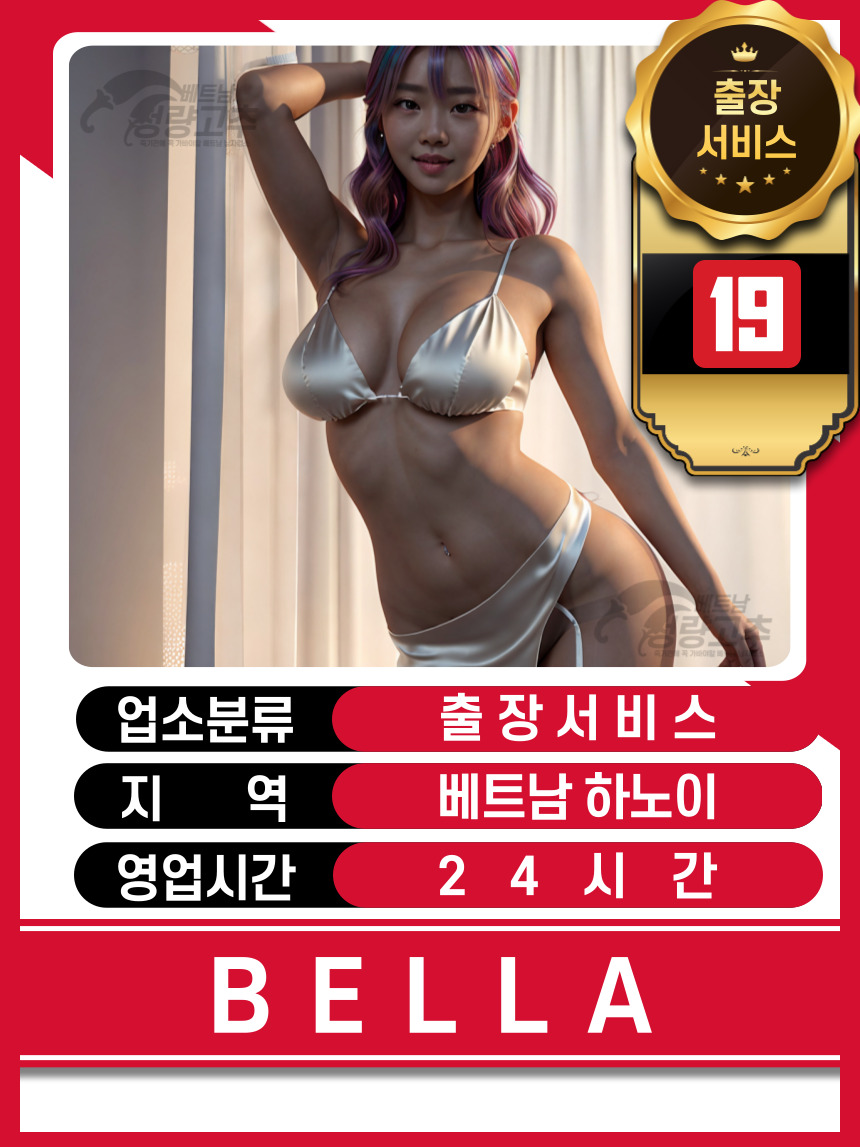 하노이 출장마사지 벨라 출장 가능지역